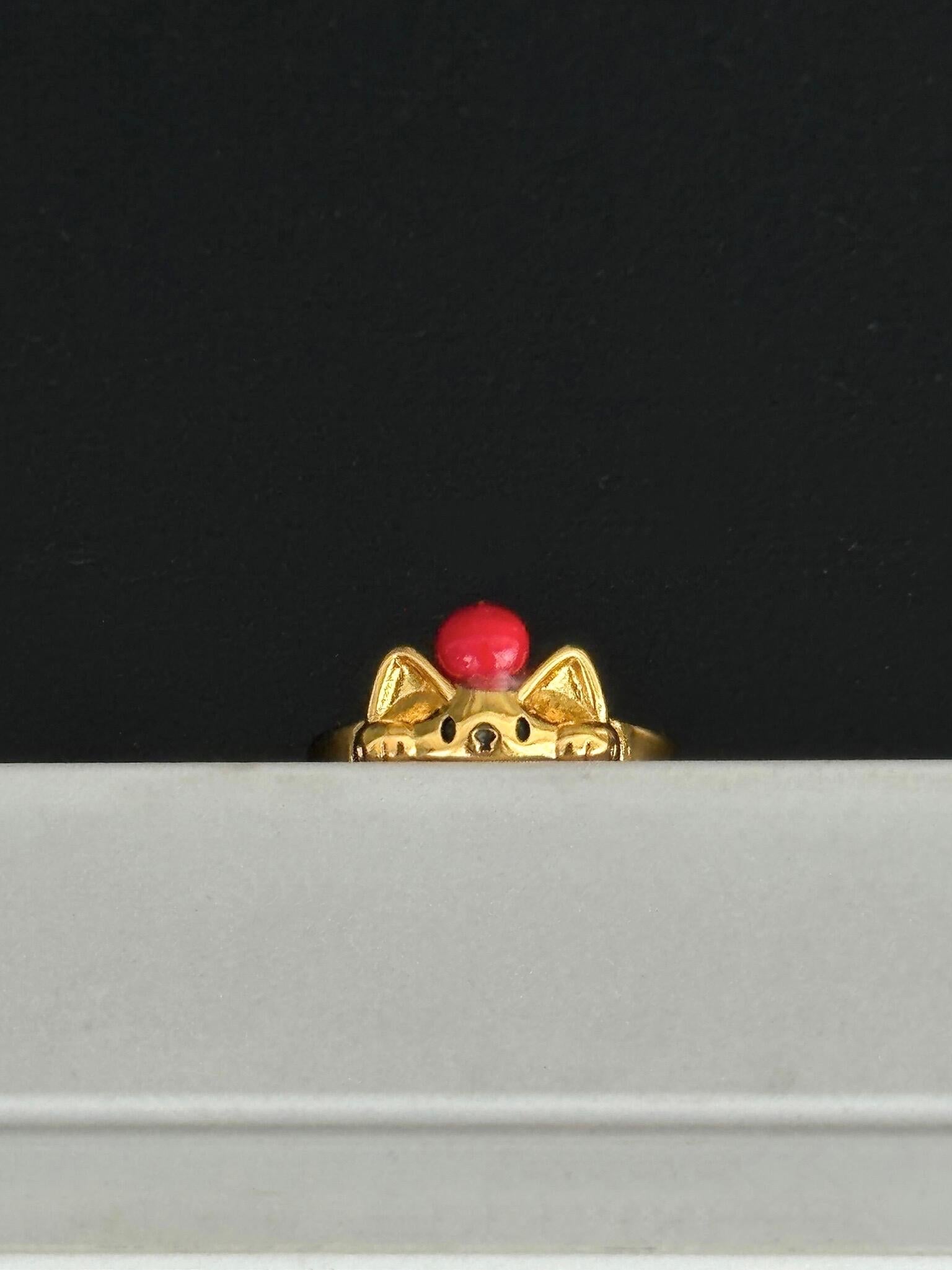 Empress Kitty Adjustable Ring