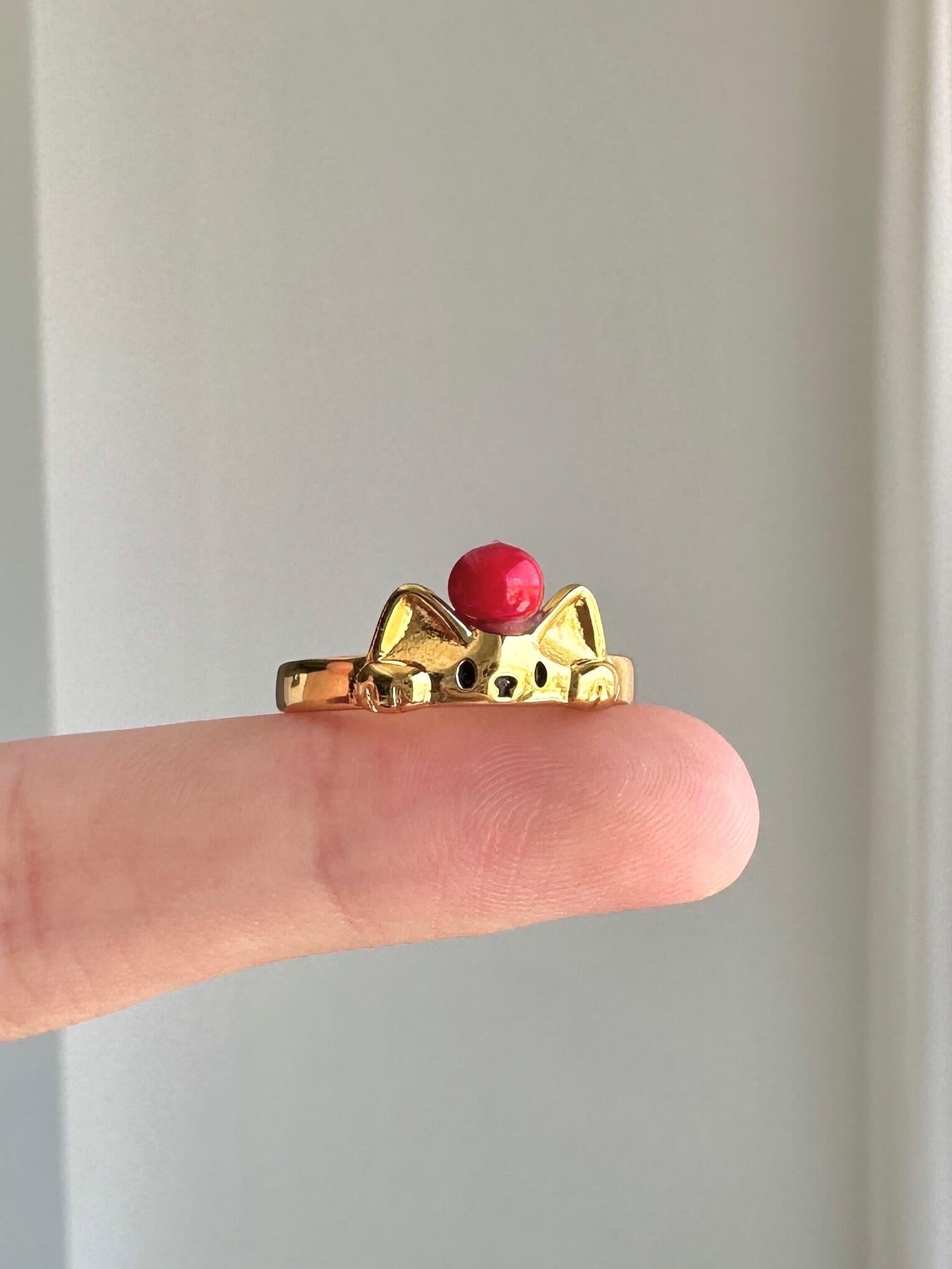Empress Kitty Adjustable Ring