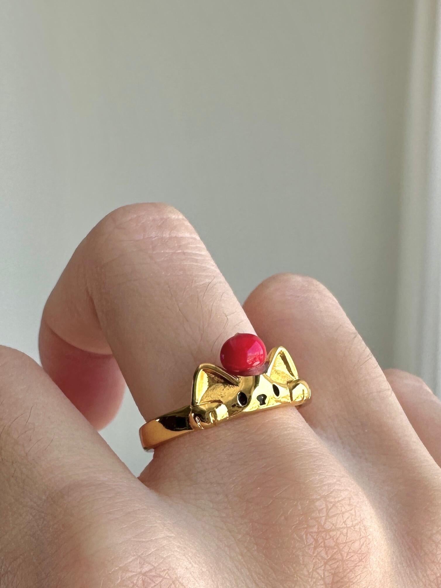 Empress Kitty Adjustable Ring