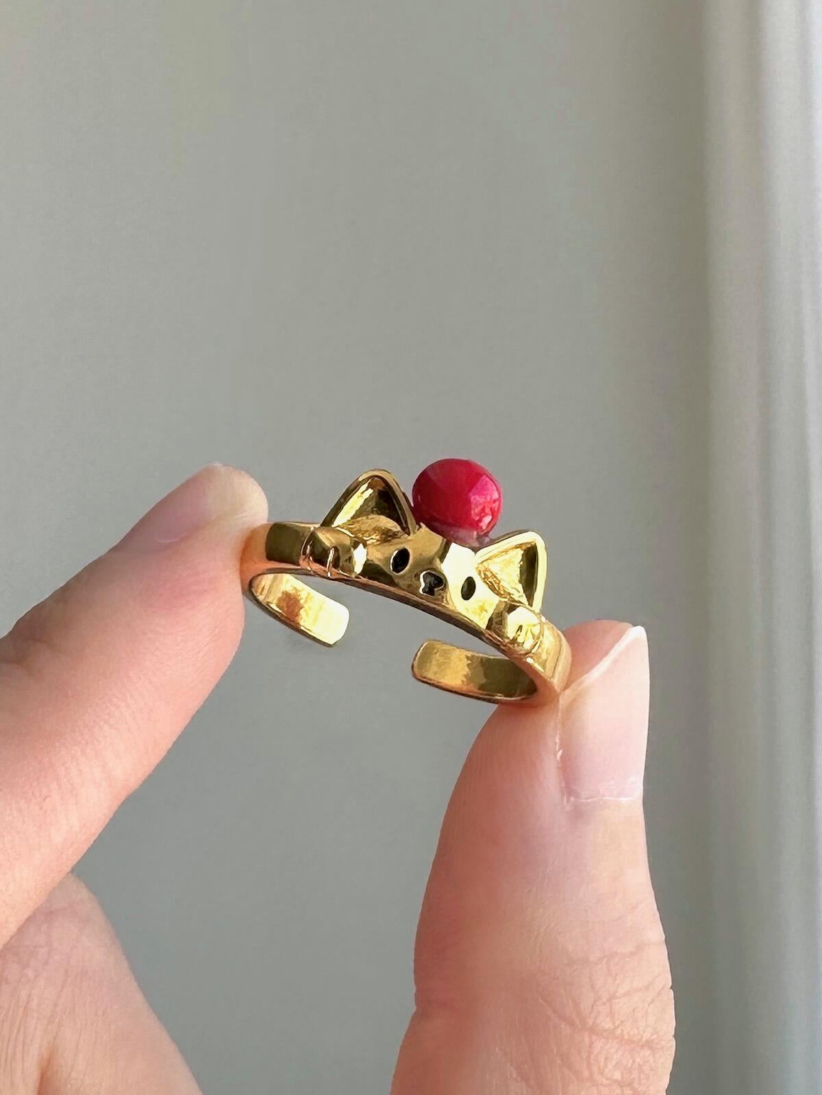Empress Kitty Adjustable Ring